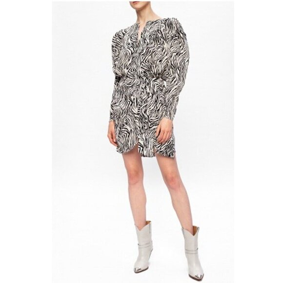 Isabel Marant Lamsy Leather Ankle Cowboy Boots 35 5 Gray New RARE - Picture 3 of 12